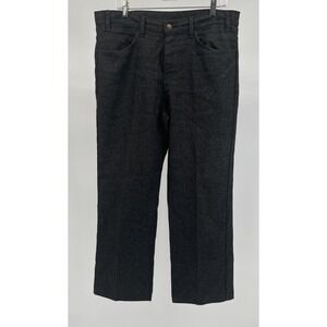 Vintage Levi's Sta-prest Pants 36x32 Charcoal Gray Straight Leg Trousers‎ USA